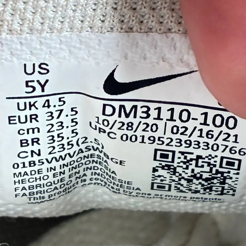 Nike Air Max 90 White Pink Tie Dye Casual Sneakers Shoes DM3110-100 Youth Sz 5Y